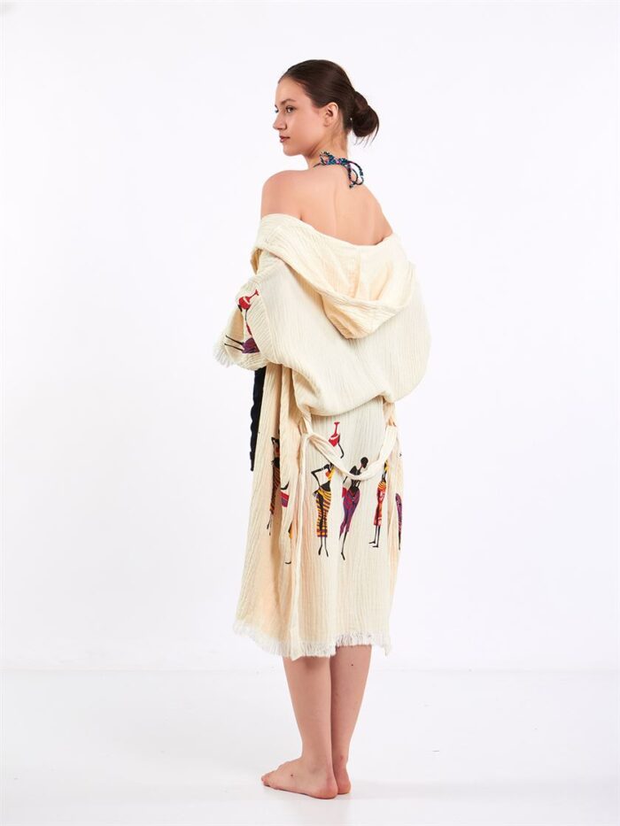 كيمونو أفريكرافت بقلنسوة كيمونو أفريكرافت بقلنسوة