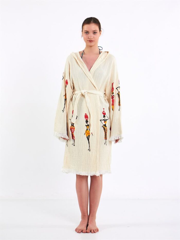 كيمونو أفريكرافت بقلنسوة كيمونو أفريكرافت بقلنسوة