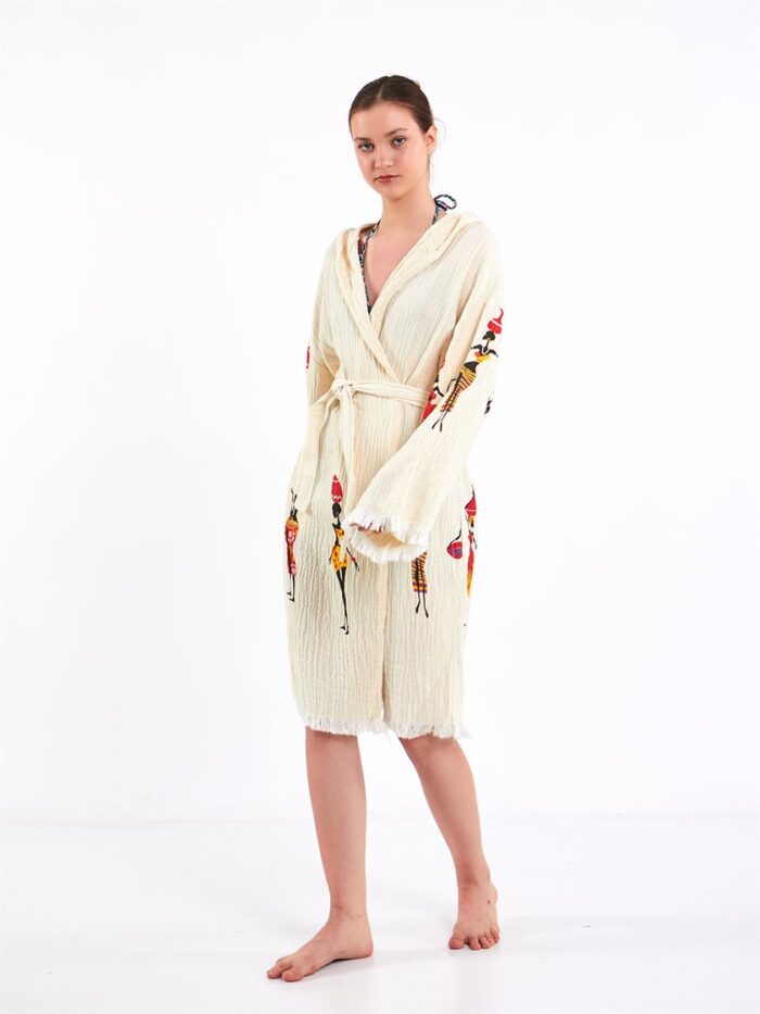 كيمونو أفريكرافت بقلنسوة كيمونو أفريكرافت بقلنسوة