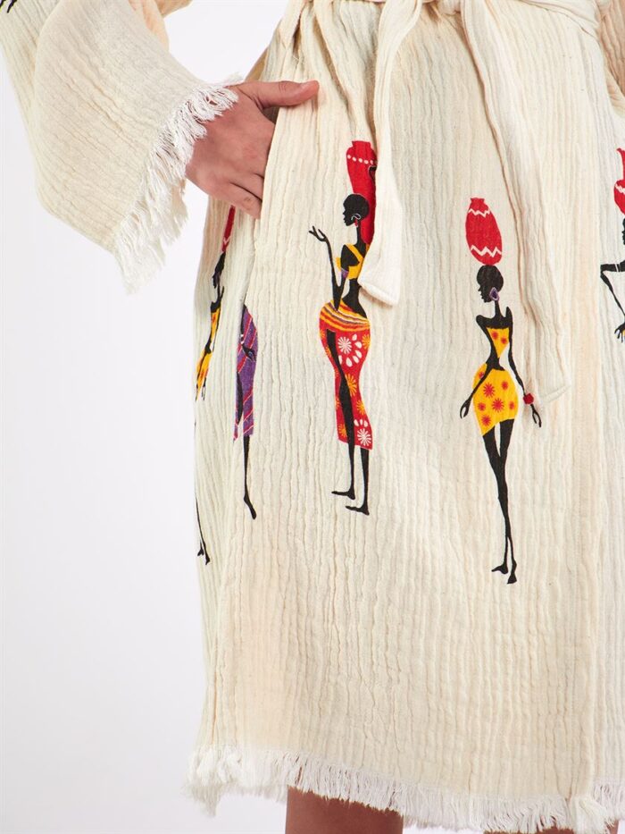 كيمونو أفريكرافت بقلنسوة كيمونو أفريكرافت بقلنسوة