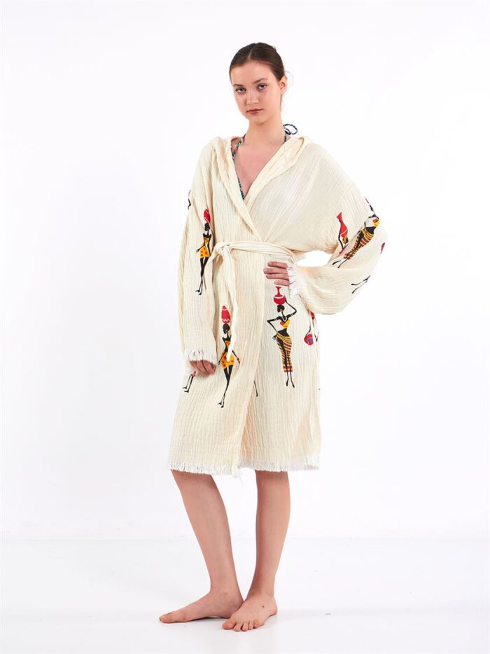 كيمونو أفريكرافت بقلنسوة كيمونو أفريكرافت بقلنسوة