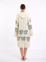 Big Blue Eye Hooded Kimono