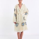 Big Blue Eye Hooded Kimono