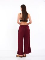 Big Eye Musselin-Hose Burgund