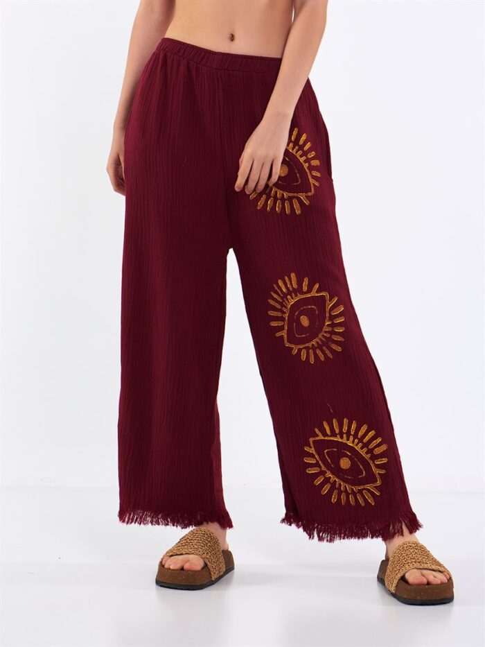 Big Eye Musselin-Hose Burgund Big Eye Musselin-Hose Burgund