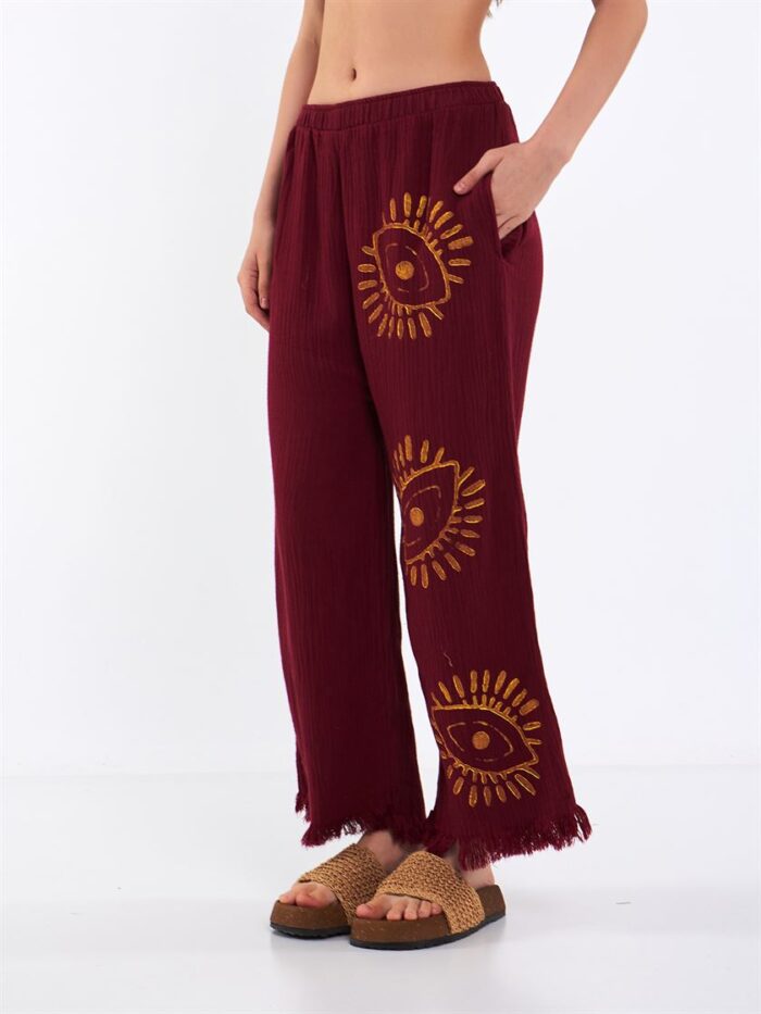 Big Eye Musselin-Hose Burgund Big Eye Musselin-Hose Burgund