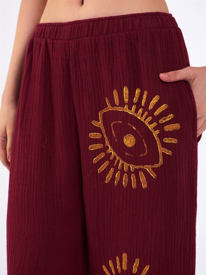 Big Eye Musselin-Hose Burgund Big Eye Musselin-Hose Burgund