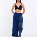 Big Eye Musselin-Hose Blau