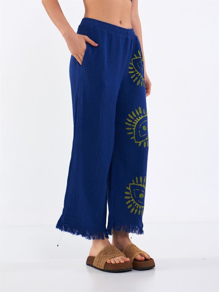 Big Eye Müslin Pantolon Mavi Big Eye Müslin Pantolon Mavi