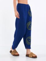 Big Eye Müslin Pantolon Mavi