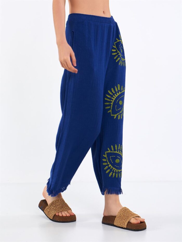 Big Eye Müslin Pantolon Mavi Big Eye Müslin Pantolon Mavi