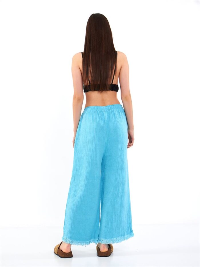 Big Eye Müslin Pantolon Turkuaz Big Eye Müslin Pantolon Turkuaz