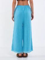Big Eye Müslin Pantolon Turkuaz