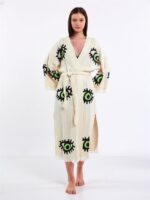 Großes grünes Auge Kimono