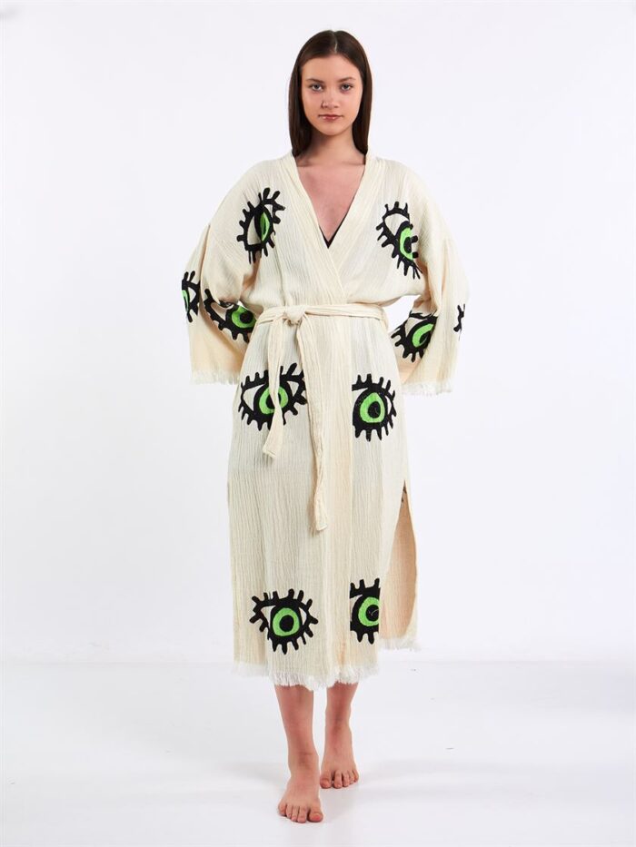 Großes grünes Auge Kimono Großes grünes Auge Kimono