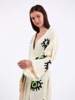 Großes grünes Auge Kimono