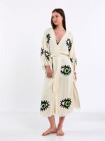 Großes grünes Auge Kimono