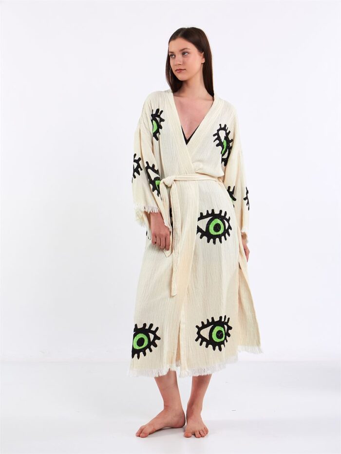 Großes grünes Auge Kimono Großes grünes Auge Kimono