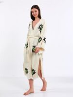 Großes grünes Auge Kimono