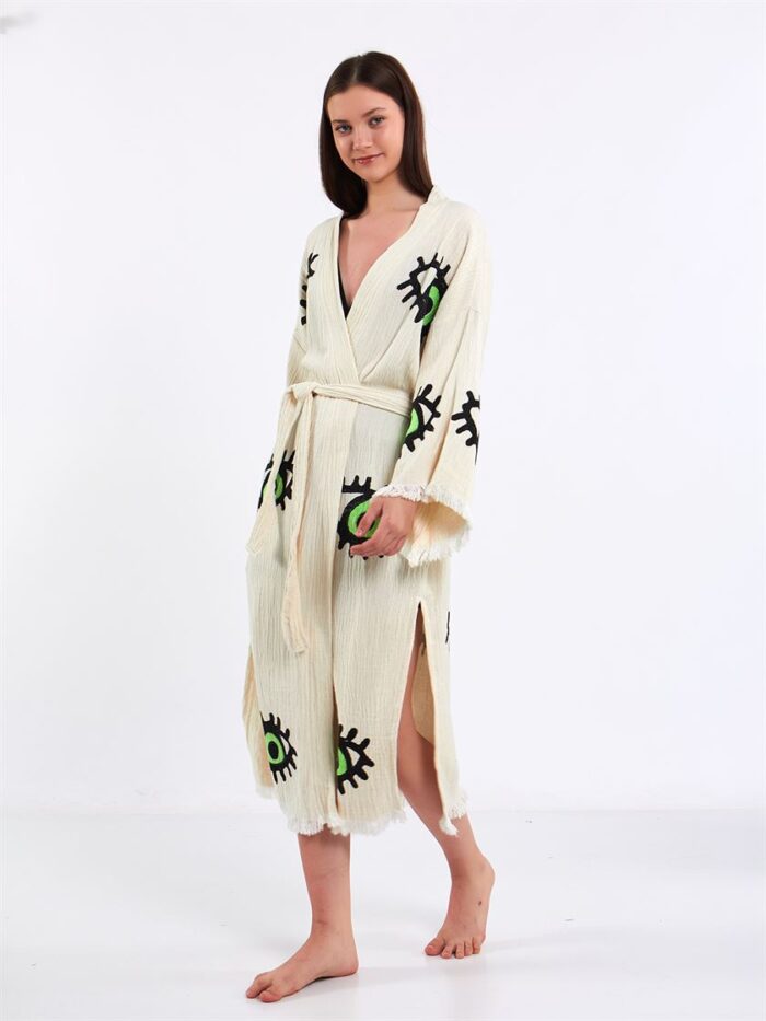 Großes grünes Auge Kimono Großes grünes Auge Kimono