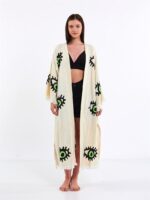 Großes grünes Auge Kimono