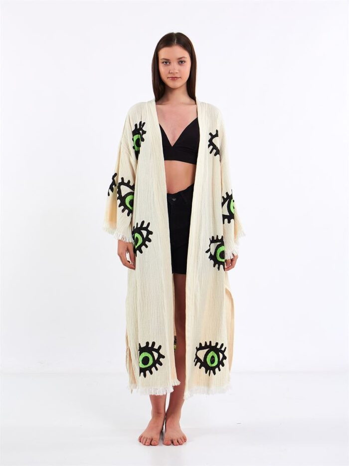 Großes grünes Auge Kimono Großes grünes Auge Kimono