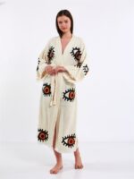 Big Orange Eye Kimono