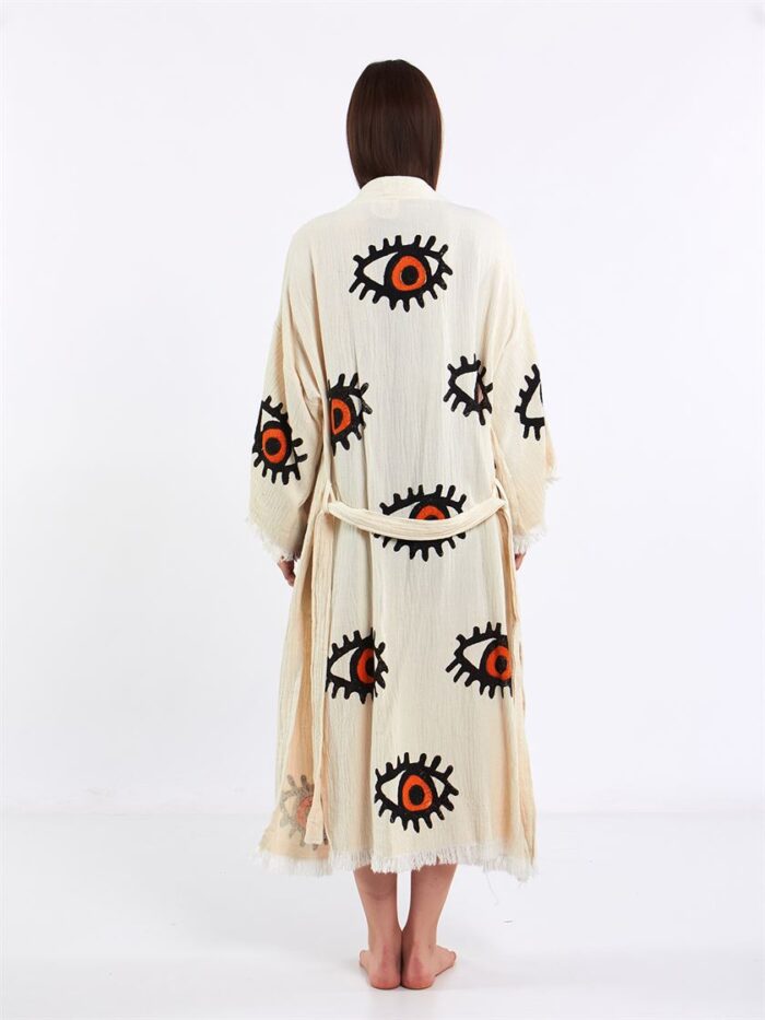 Big Orange Eye Kimono