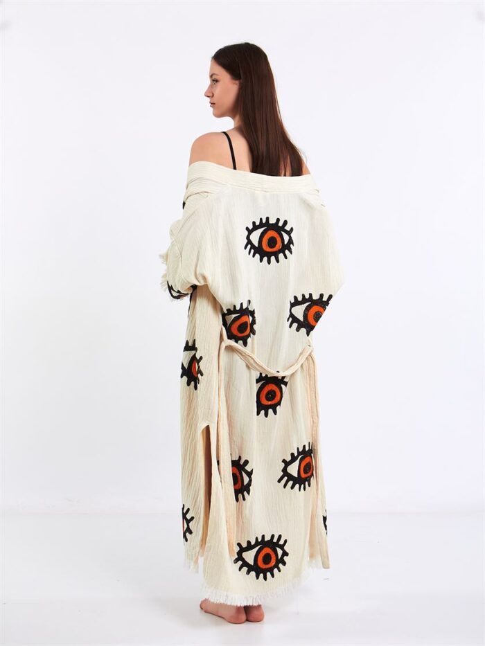 Big Orange Eye Kimono