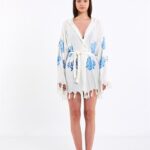 Blue Tree Hooded Pareo