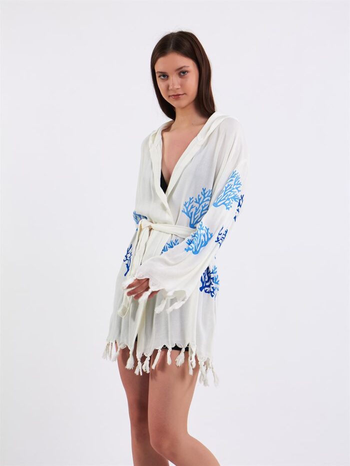 Blue Tree Hooded Pareo Blue Tree Hooded Pareo