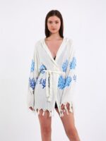 Blue Tree Hooded Pareo