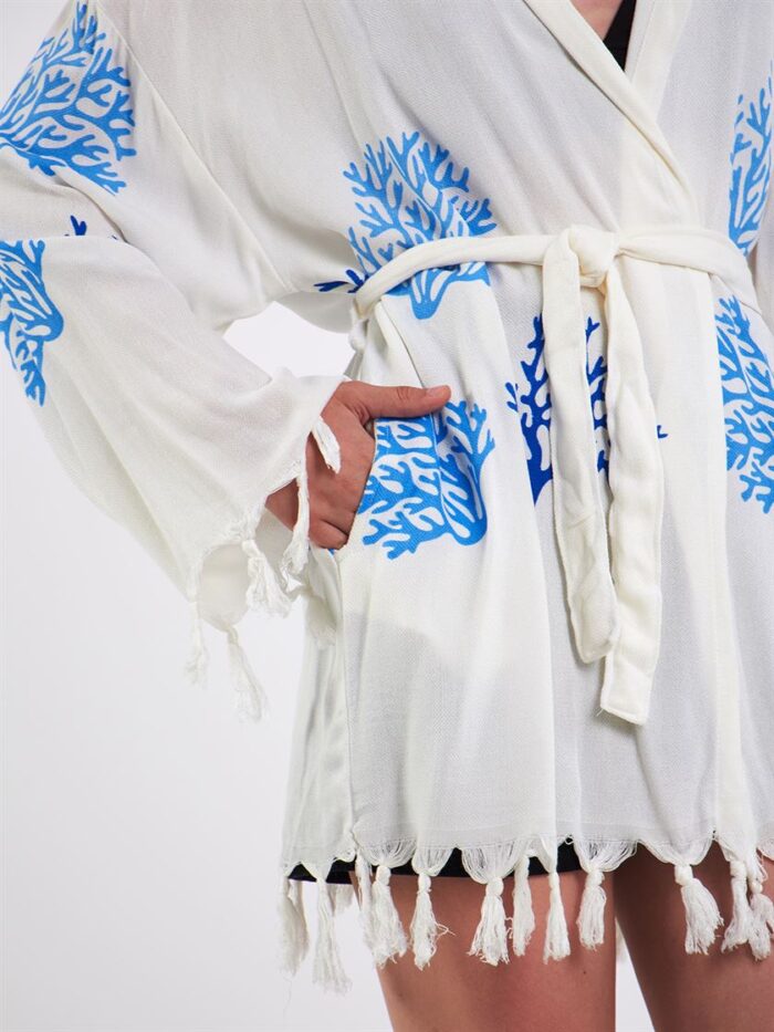 Blue Tree Hooded Pareo Blue Tree Hooded Pareo