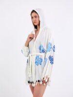 Blue Tree Hooded Pareo