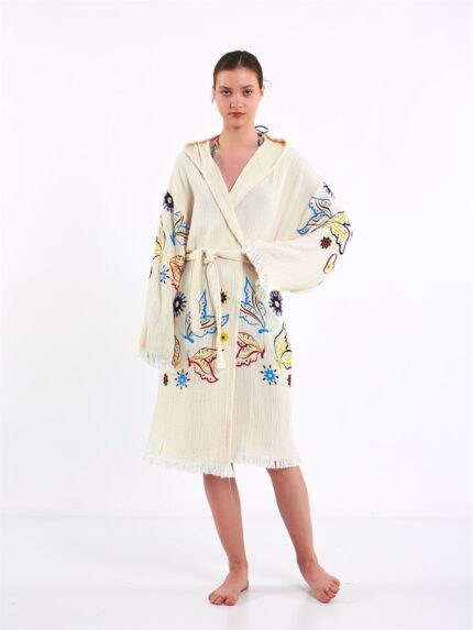 Butterfly Kapşonlu Kimono