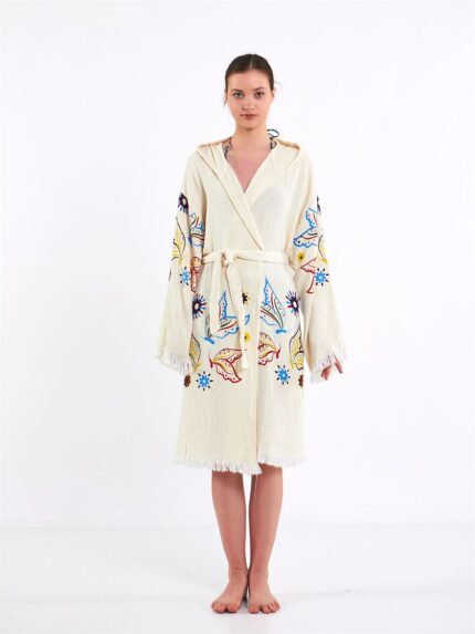 Butterfly Kapşonlu Kimono