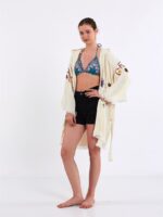 Butterfly Kapşonlu Kısa Kimono