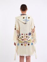 Butterfly Kapşonlu Kısa Kimono