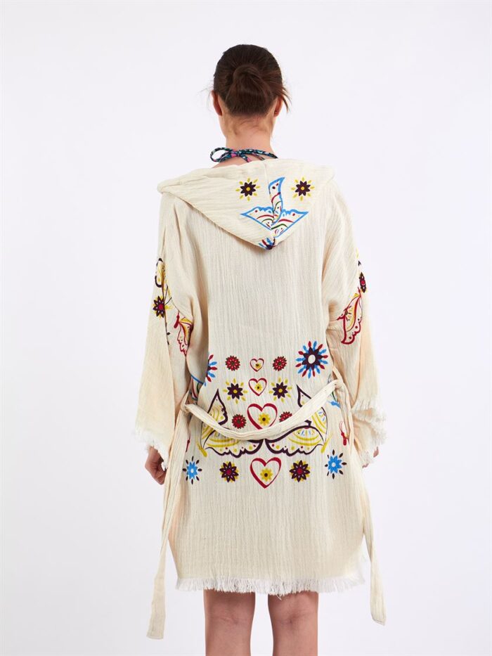 Butterfly Kapşonlu Kısa Kimono Butterfly Kapşonlu Kısa Kimono