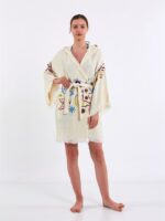 Butterfly Kapşonlu Kısa Kimono