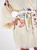Butterfly Kapşonlu Kısa Kimono
