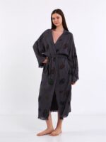 Colorful Eyes Antrasit Kimono