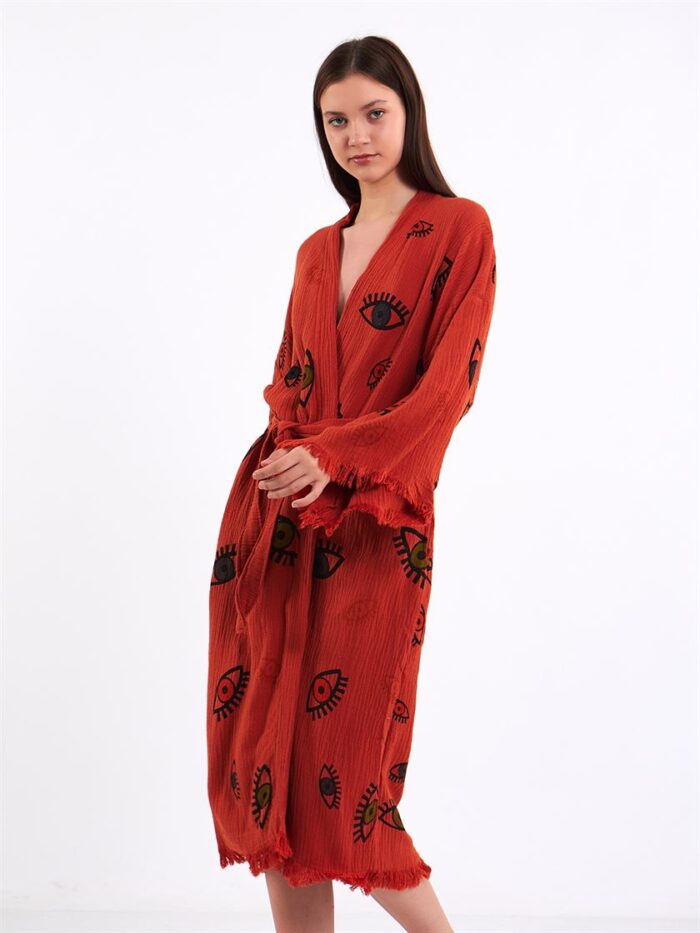 Colourful Eyes Tile Kimono