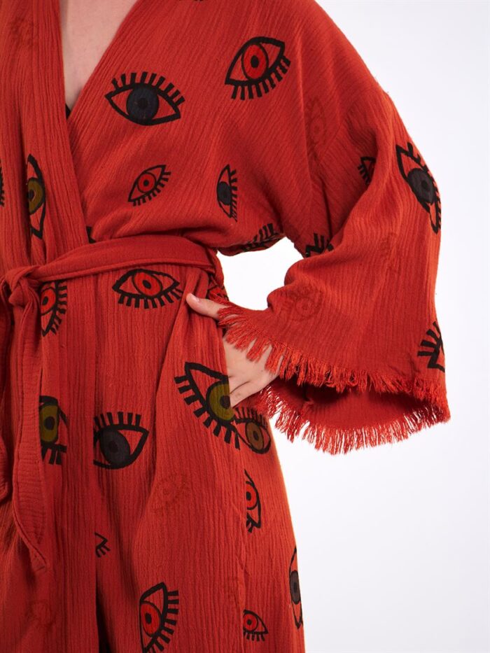 Colourful Eyes Tile Kimono