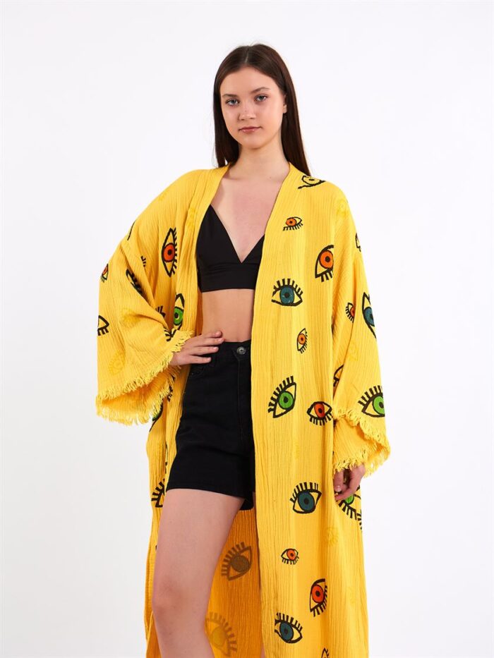 Colorful Eyes Sarı Kimono Colorful Eyes Sarı Kimono