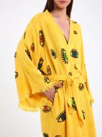 Colorful Eyes Sarı Kimono