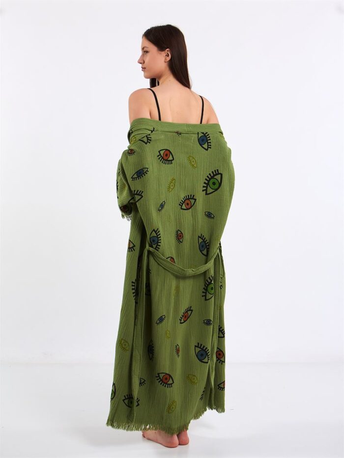 Colorful Eyes Yeşil Kimono