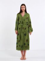 Colorful Eyes Yeşil Kimono