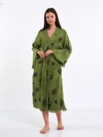 Colorful Eyes Yeşil Kimono