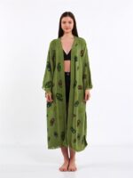 Colorful Eyes Yeşil Kimono